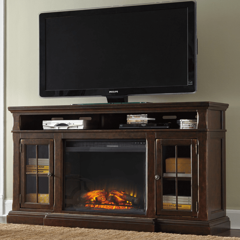 The Roddinton 72″ TV Stand with Fireplace by Ashley