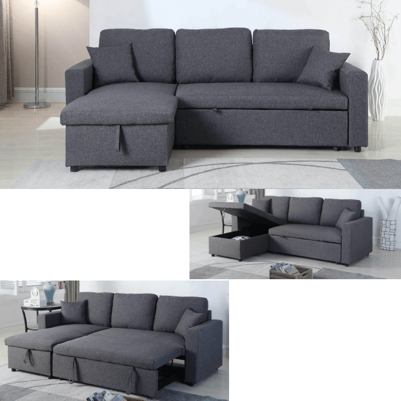 Milton Green Stars Grey Sofa Chaise all variations product image
