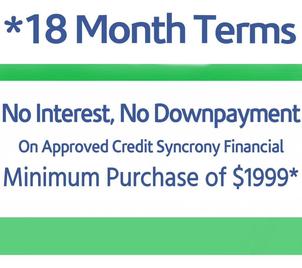18 Month Financing Promotion image