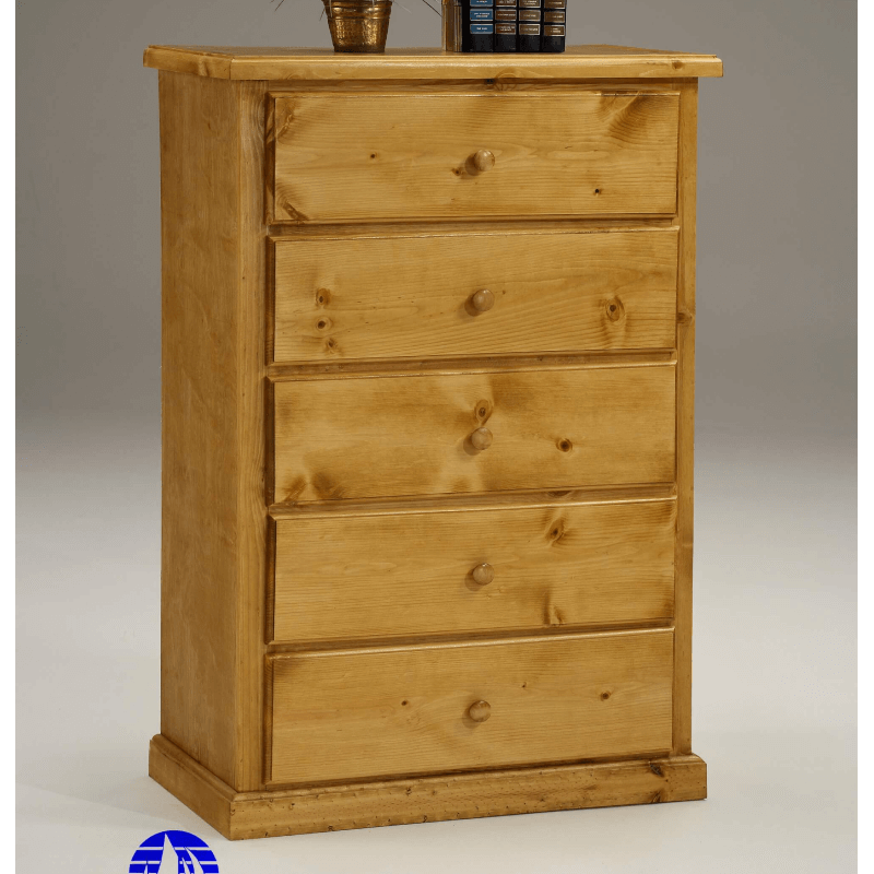 Natural or Cappuccino Finish Chest by Essential Furniture