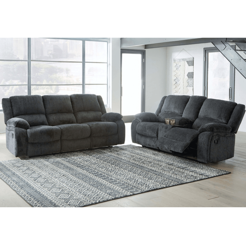 Draycoll Reclining Sofa and Loveseat Set By Ashley