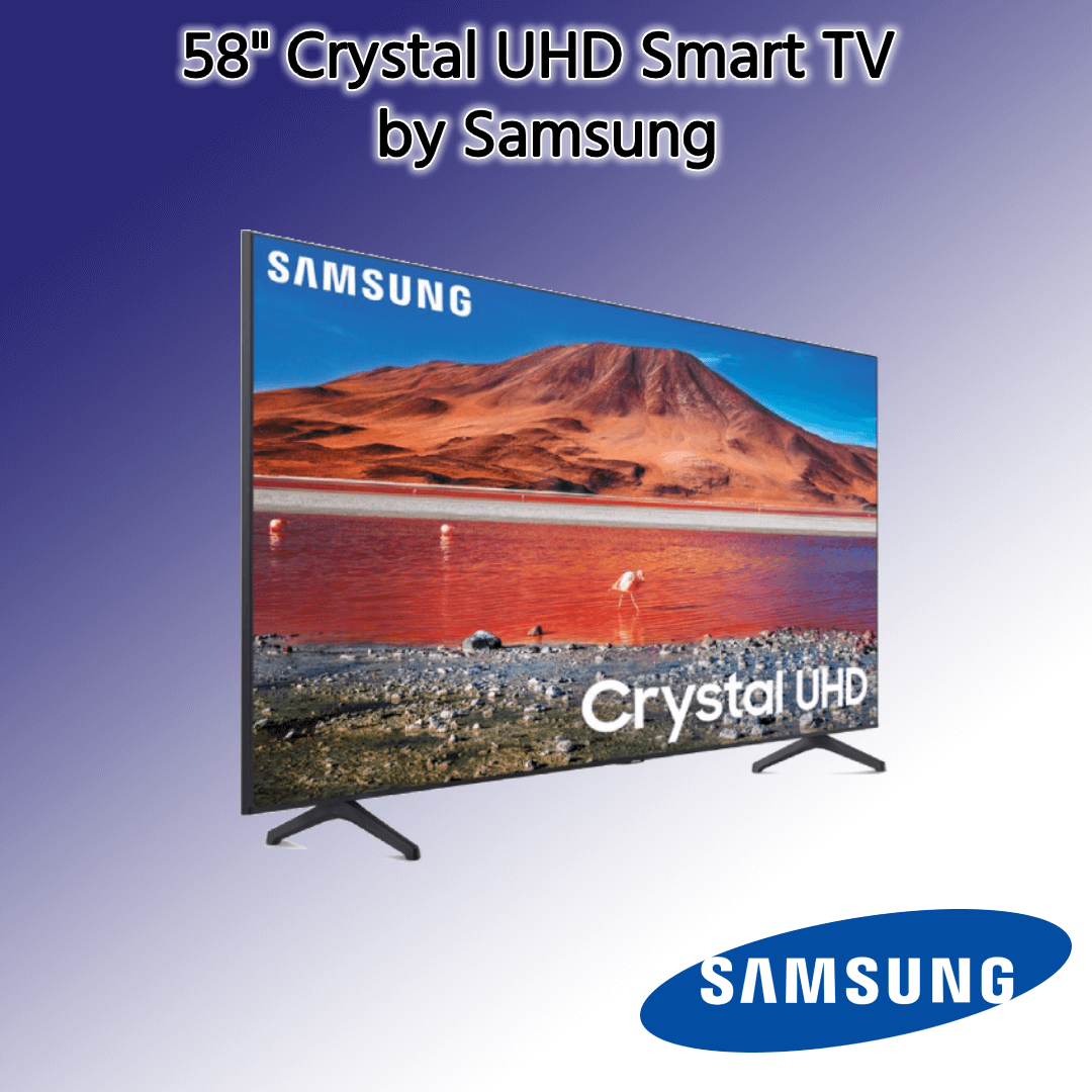 58″ Crystal UHD Smart TV by Samsung