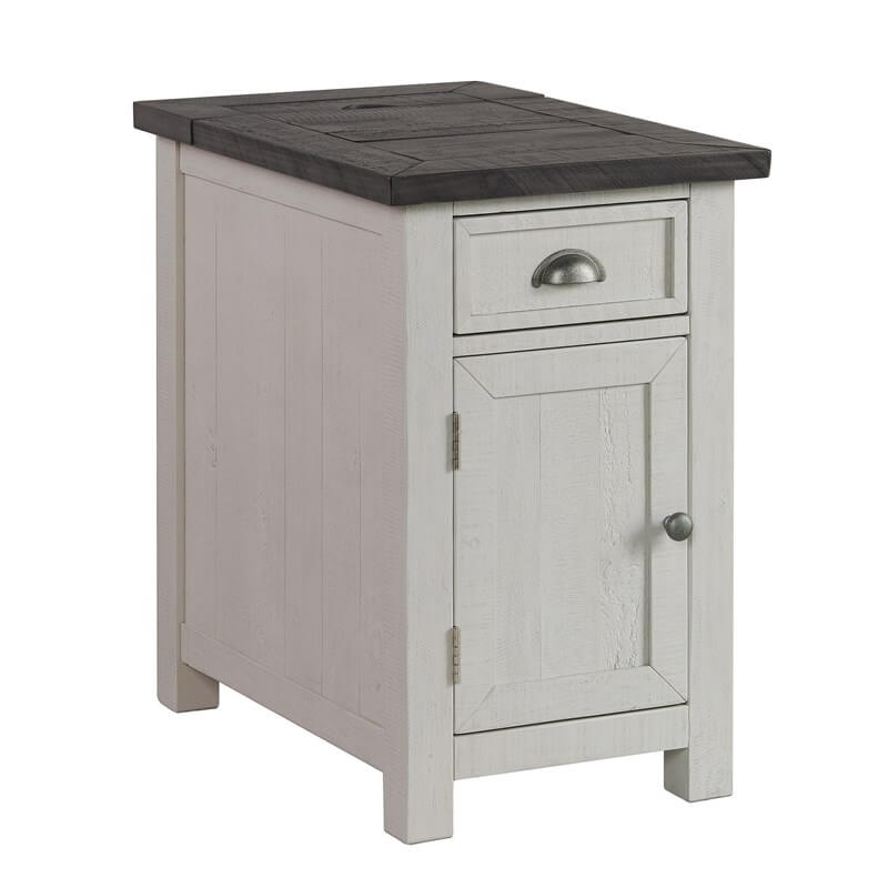 2172835-1-L Monterey Chairside table in White and Grey product image