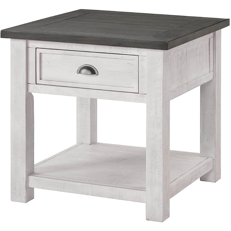 Monterey White and Grey End Table by Martin Svensson