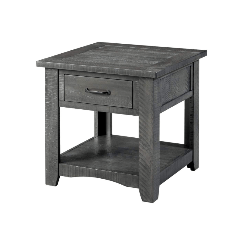 Rustic Collection End Table in Grey by Martin Svensson Home