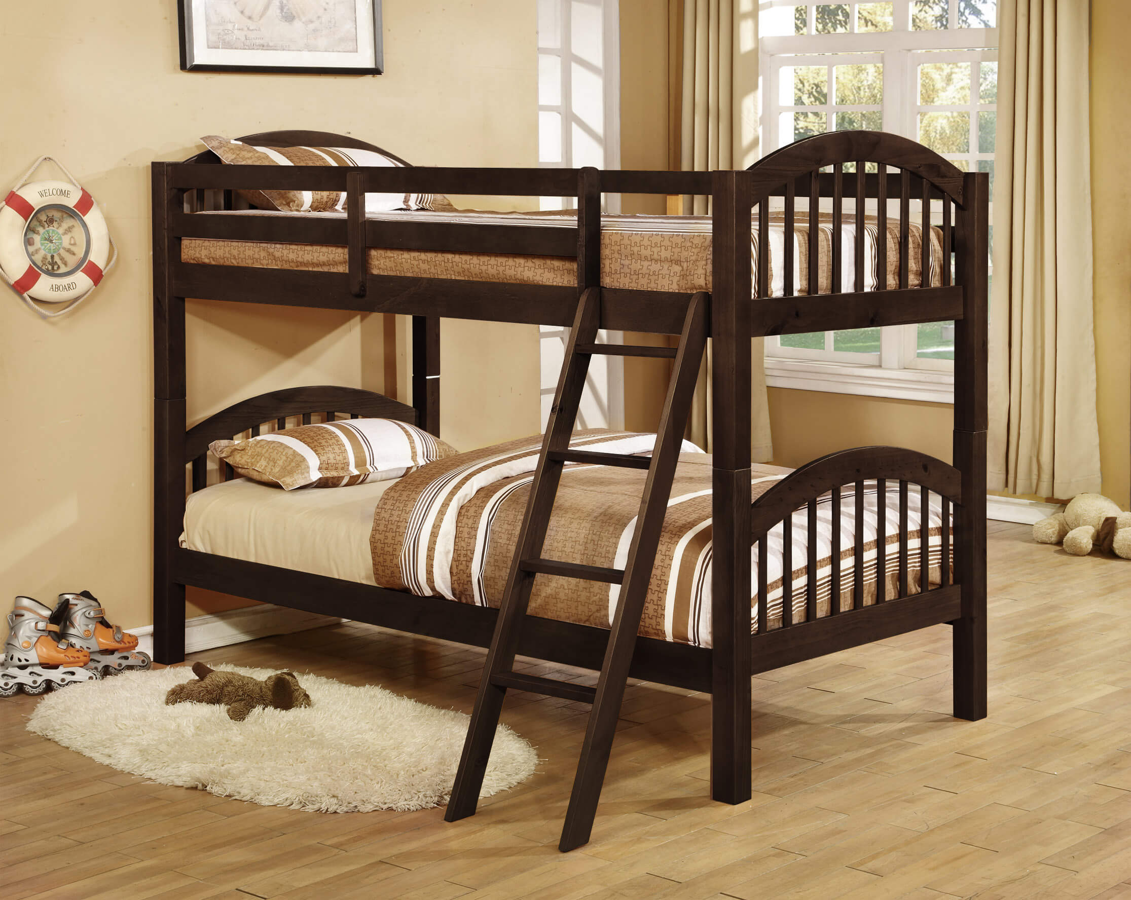 bel4521575 Dana Twin over Twin Bunkbed in Java Finish By Bella Esprit product image
