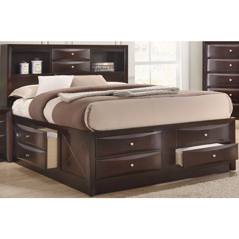 Emily Queen Storage Bed By Crown Mark
