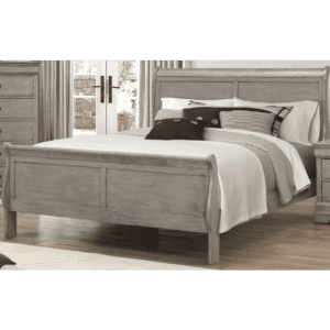 Louis Philip in Grey Bed By Crown Mark – Queen