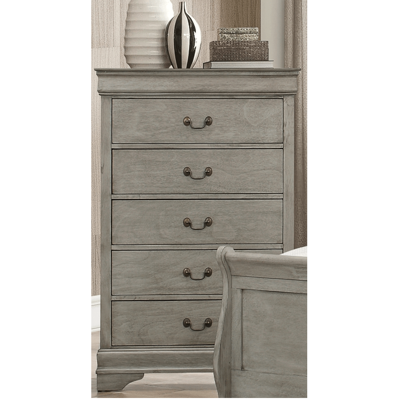 Louis Philip Chest in Grey By Crown Mark