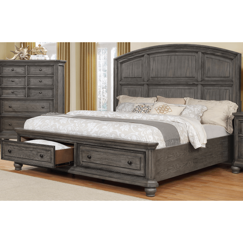 Lavonia Queen Bed By Crown Mark with 2 storage drawers product image