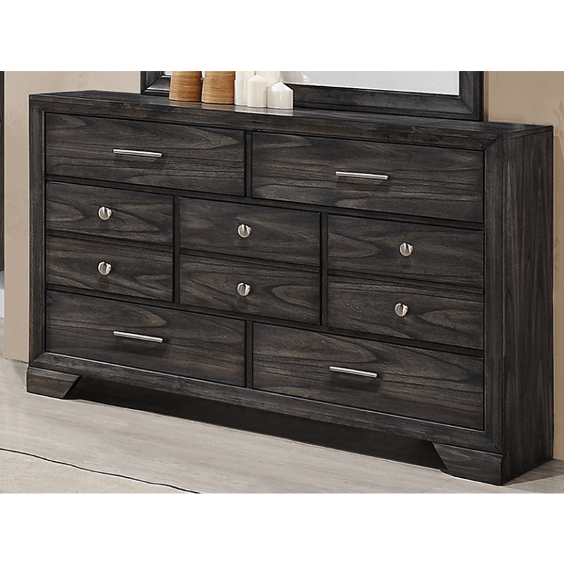B6580 Jaymes dresser by crown mark 7 drawers in dark brown product image