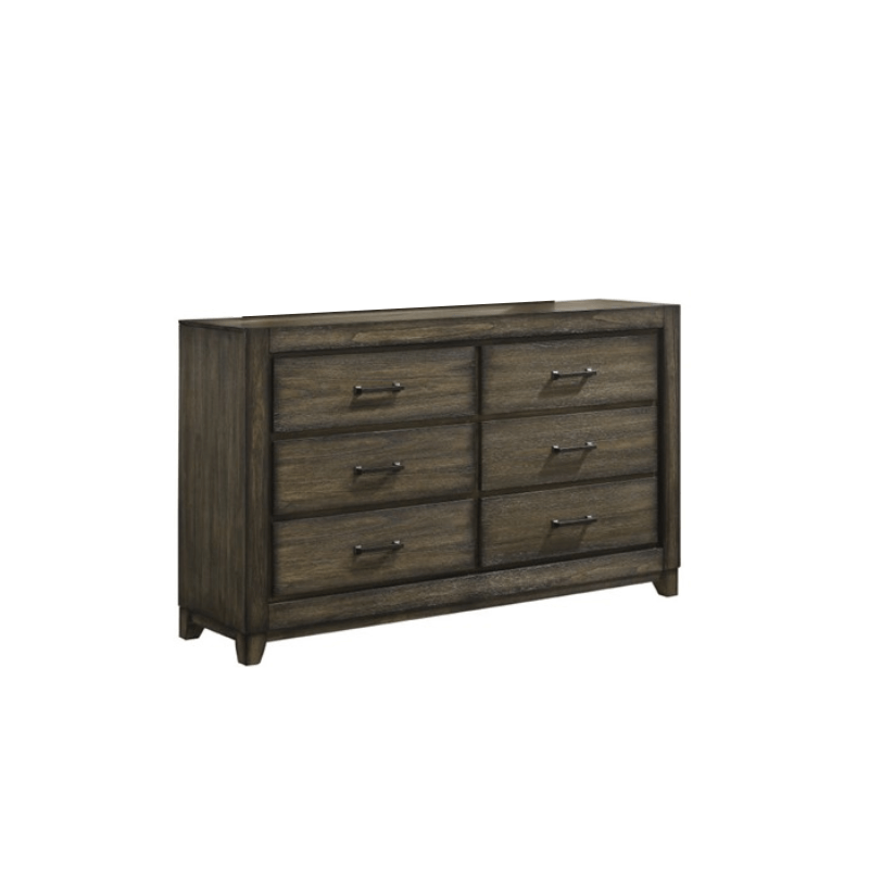 Ashland dresser By New Classic Furniture with 6 drawers and brown handles product image