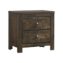 Blue Ridge nightstand by new classic furniture with 2 drawers in a grey finish that looks brown product image