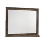 Blue Ridge mirror by new classic furniture in a grey finish that looks brown product image