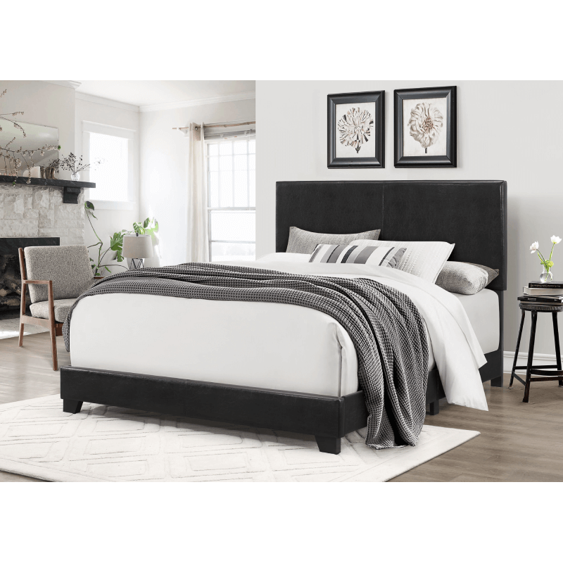 PU Bed Frame in Black By Milton Green Stars