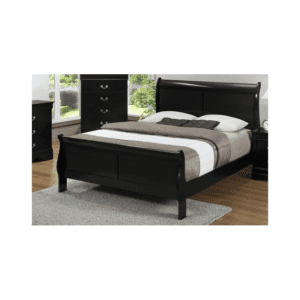 Louis Philip Bed in Black By Crown Mark – Twin