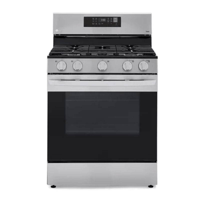 LG 30″ 5.8 cu ft. Freestanding Gas Stove with Air Fryer
