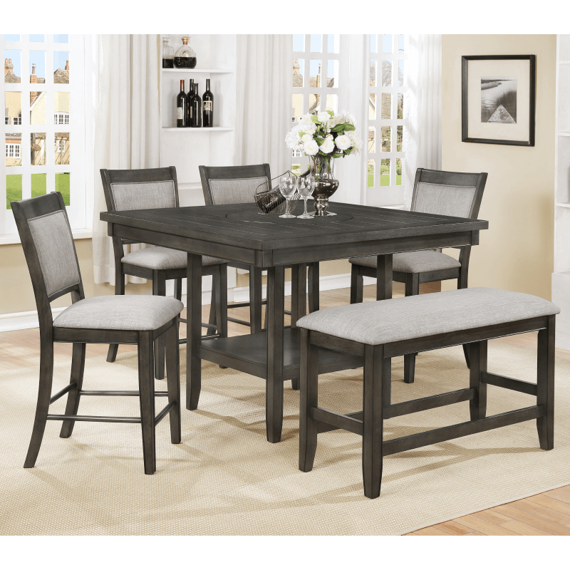 Fulton 6 Piece Dining Table Set by Crown Mark