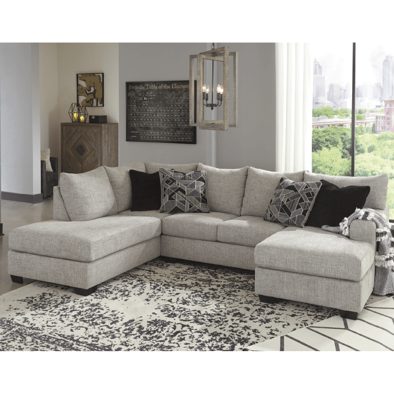 Megginson 2-Piece Curved Sectional with LAF Chaise