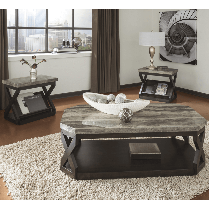 Radilyn Faux Marble Table set by Ashley product image