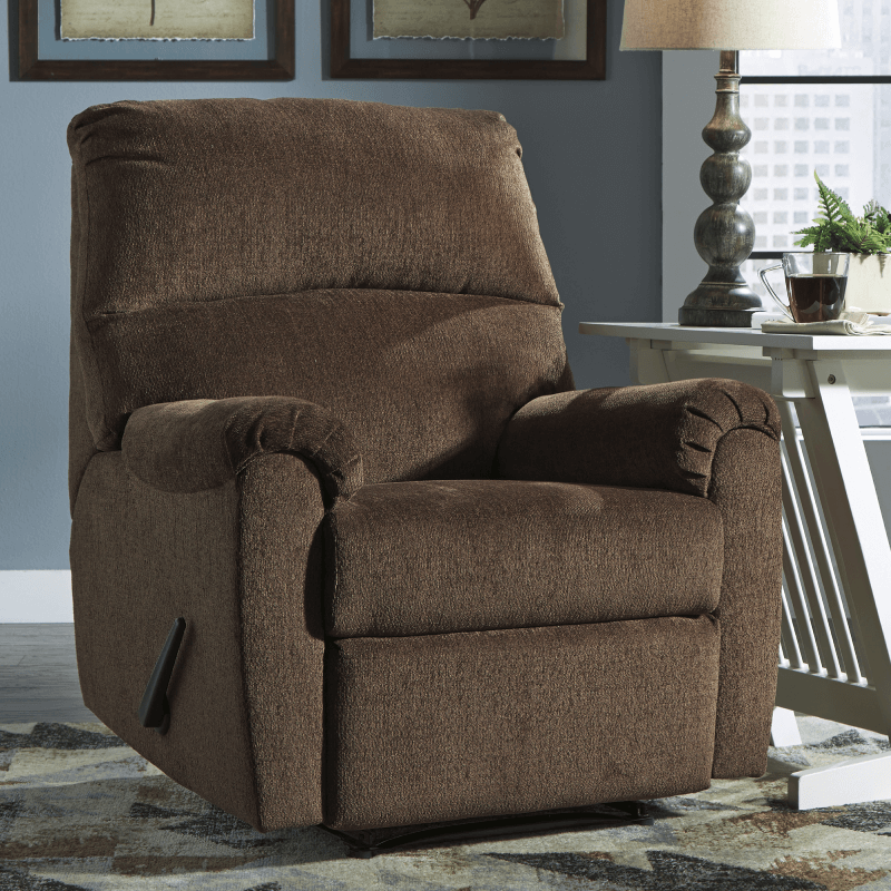 Nervano in Brown Zero Wall Recliner By Ashley