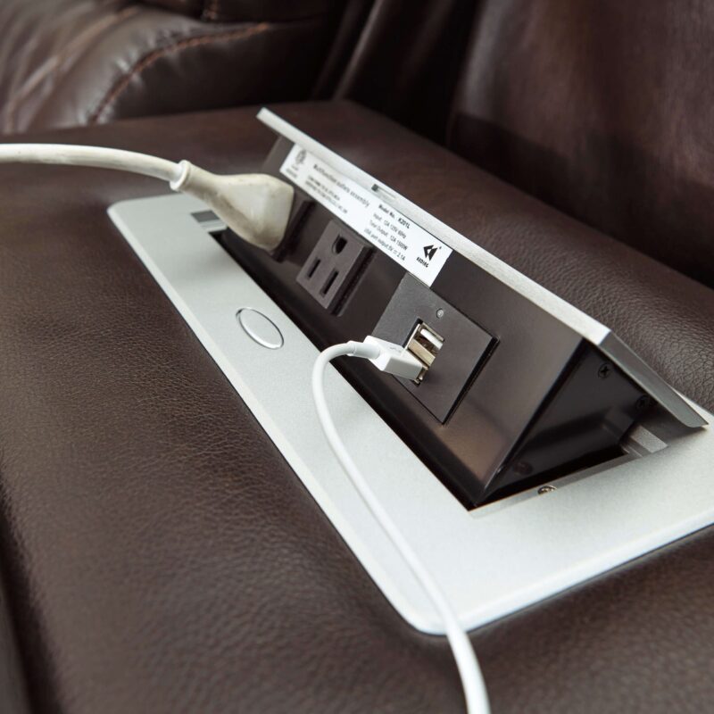 Warnerton sofa center console ac power connection and usb portsETAIL-D (1) product image