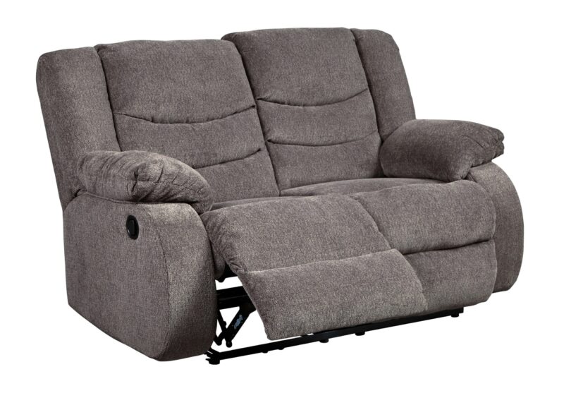 ash98606-88-86 loveseat in Gray reclining by Ashley no background product image