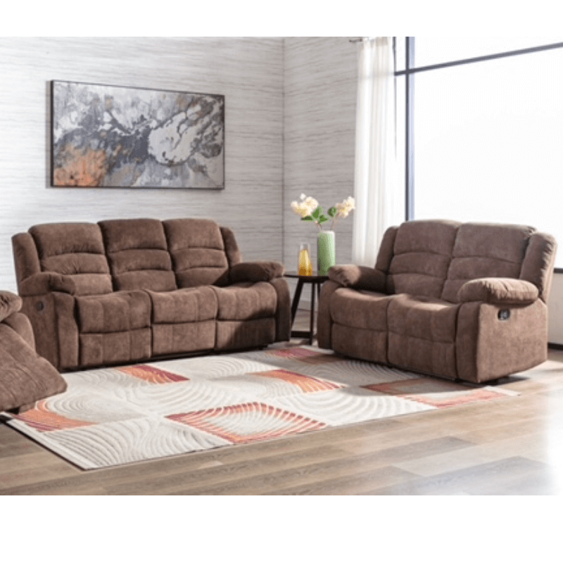 Fiji Dual Recliners Sofa and Loveseat Set By Home Source Design