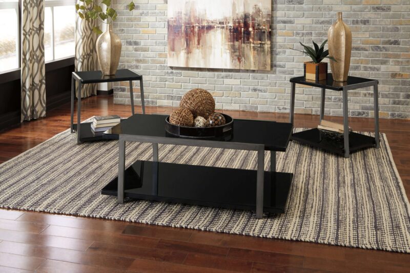 Rollynx 3 Piece Table Set By Ashley in room product image