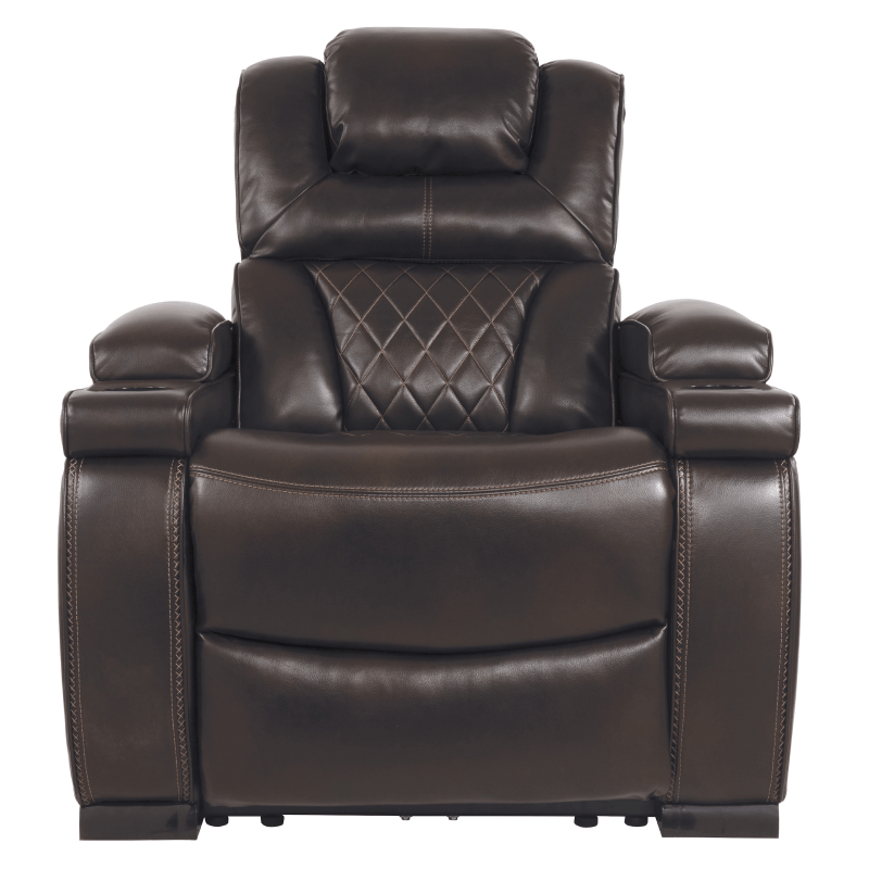Warnerton Power Recliner by Ashley front view no background product image
