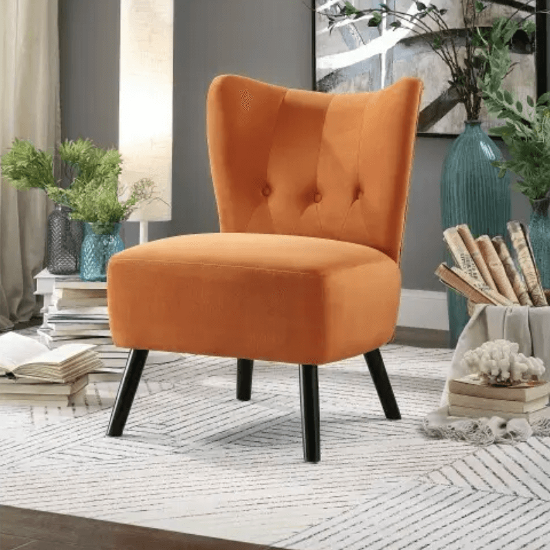 Orange Accent Chair By Home Elegance