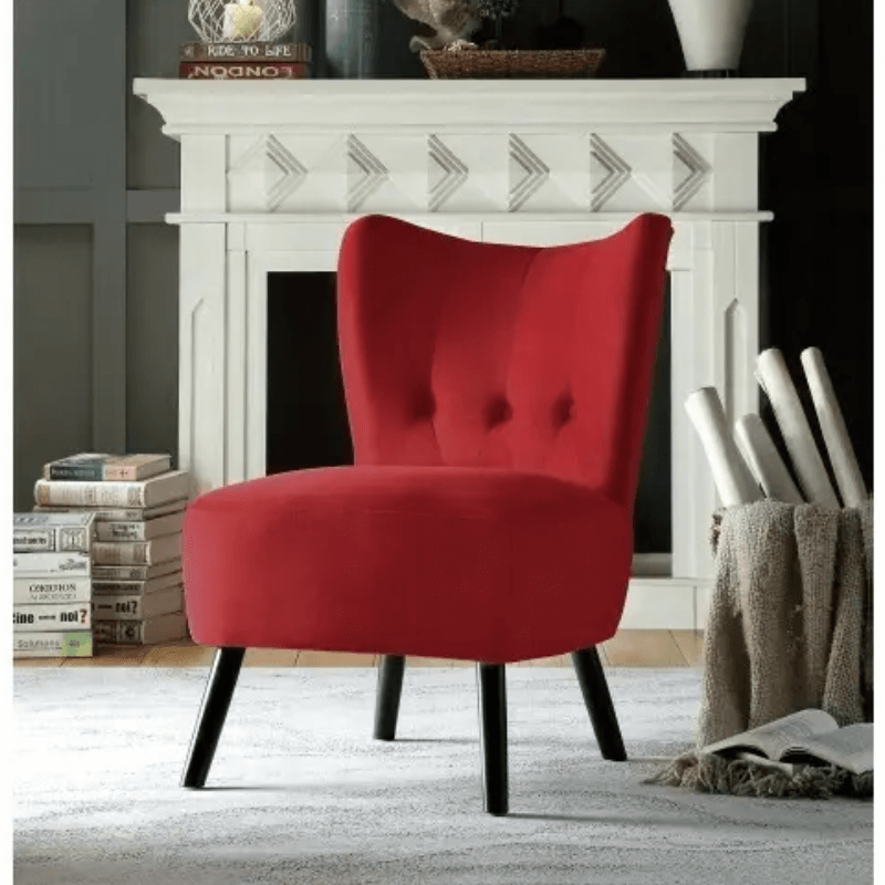 Red Accent Chair By Home Elegance