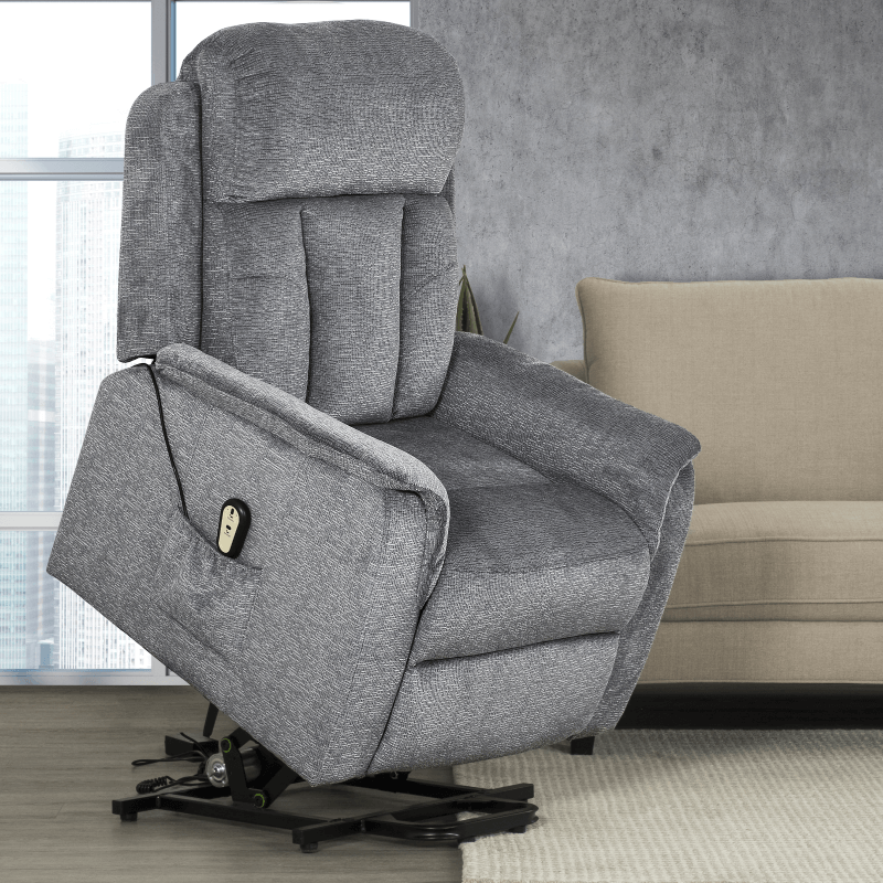 Stetson Liftchair in Chenille Grey By Primo International