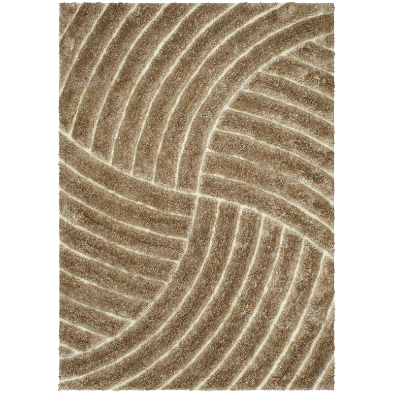 800 3D Shag in Champagne Rug 5×7