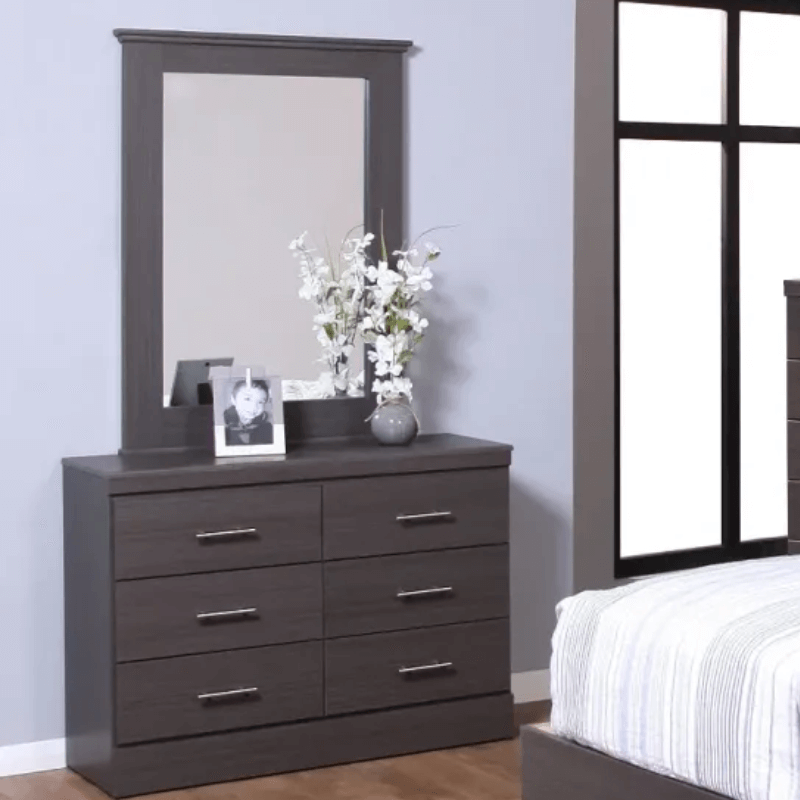 Monica Twin Dresser and Mirror Set By J’s Wood Manufacturing Company