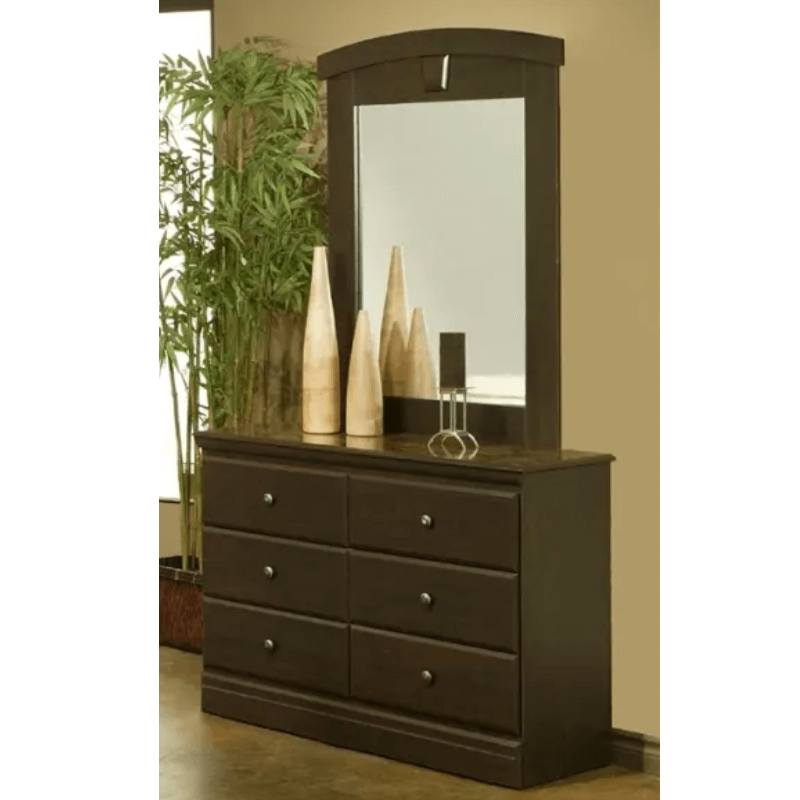 Toledo Twin Dresser and Mirror Set By J’s Wood Manufacturing Company