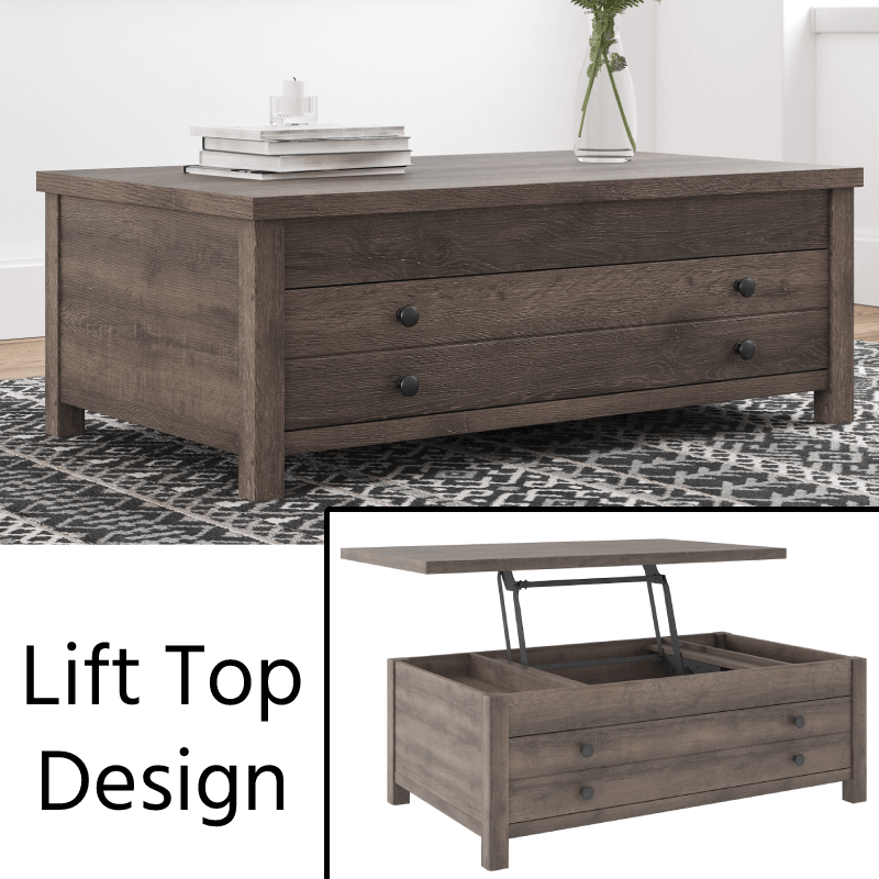Arlenbry Coffee Table with Lift Top By Ashley