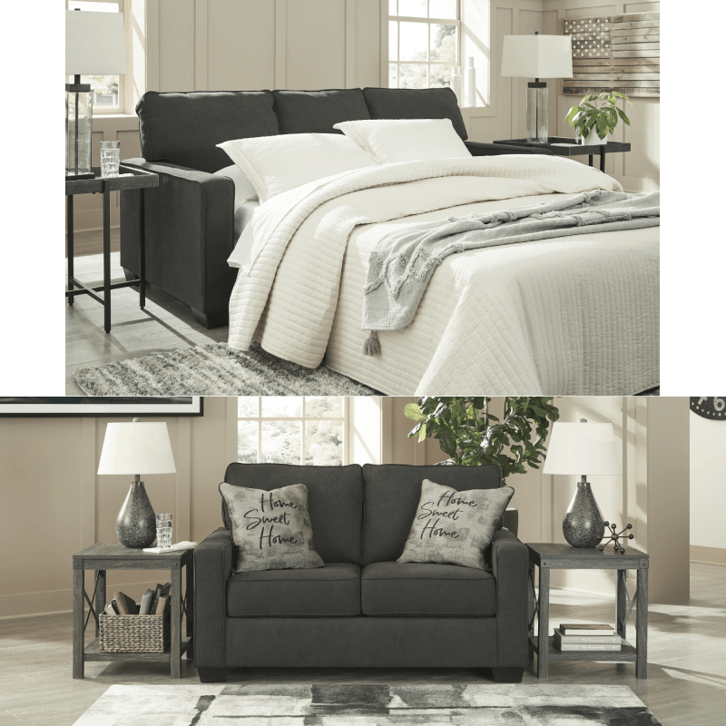 Lucina Queen Sleeper Sofa and Loveseat Set By Ashley