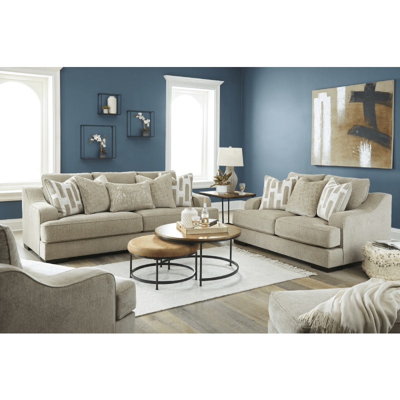 Lessinger Sofa and Loveseat Set in Beige By Ashley