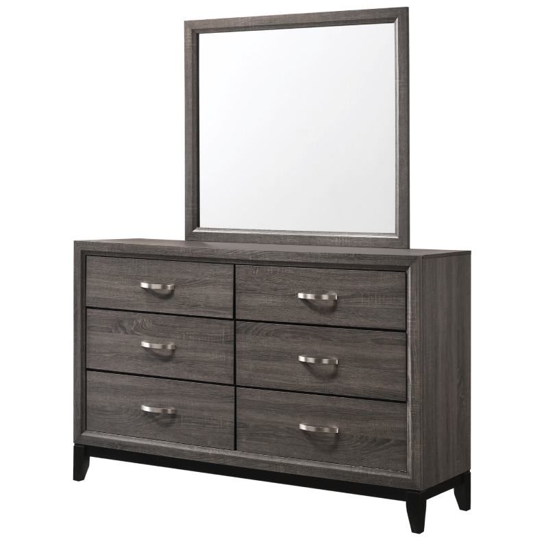 Akerson Dresser and Mirror Set By Crown Mark