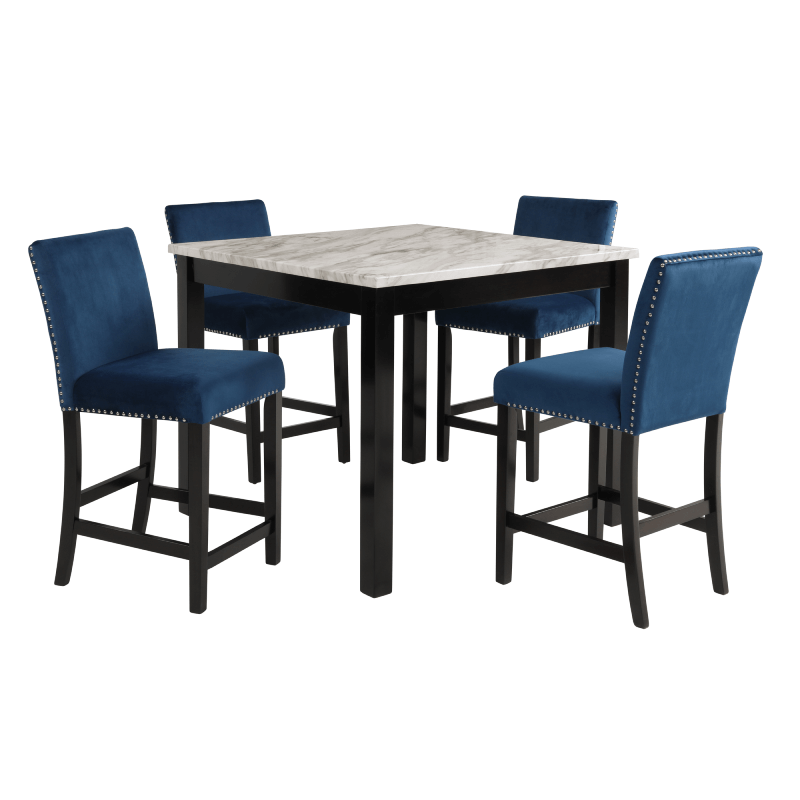 Lennon 5 Piece Counter Height Dining Set By Crown Mark faux no background product image
