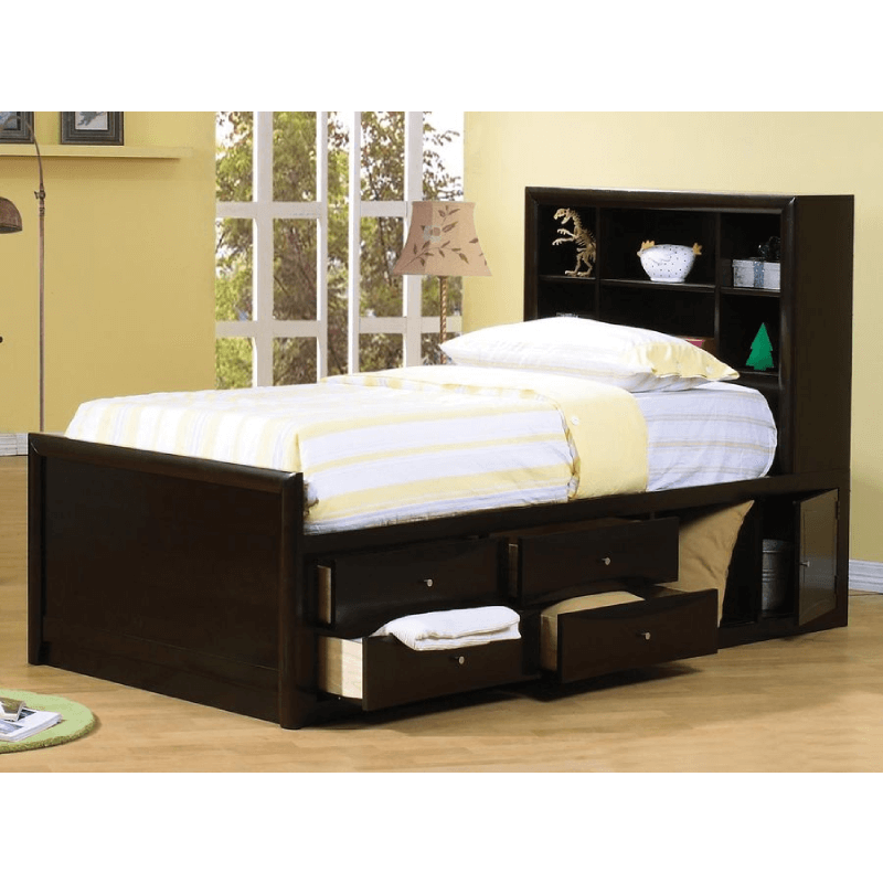 Phoenix Full Captain's Bed in Cappuccino By Coasterproduct image