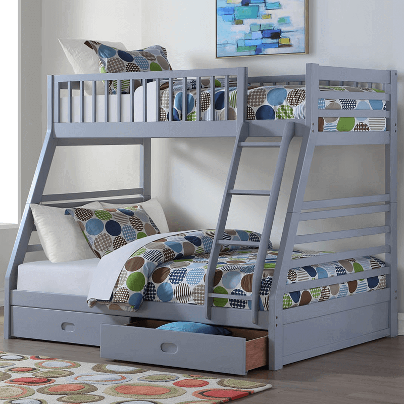 Grey Twin Over Full Bunkbed By Asia Direct product image