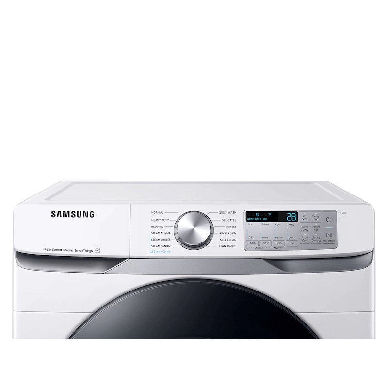 4.5 cu. ft. Large Capacity Smart Front Load Washer with Super Speed Wash - White controls product image