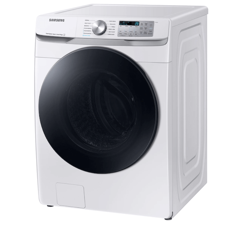 4.5 cu. ft. Large Capacity Smart Front Load Washer with Super Speed Wash - White angled product image