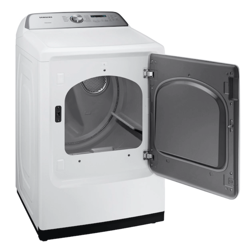 7.4 cu. ft. Gas Dryer with Sensor Dry in White angled open door product image