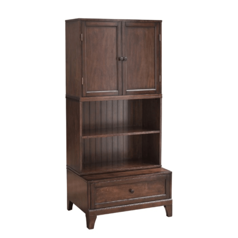 Pulaski 2 Stack Brown Wooden Cabinet With Drawers product image