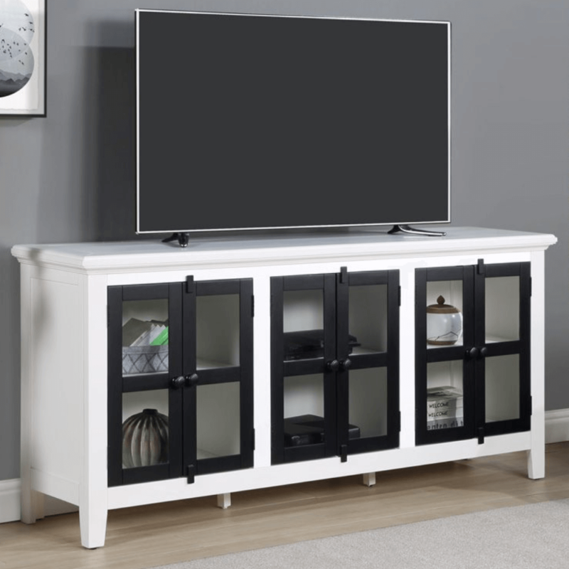 Sarasota 70" 2 Tone White/Black TV Stand By Vilo Home product image