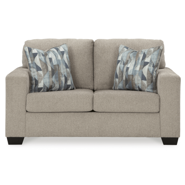 Deltona Parchment loveseat By Ashley no background product image