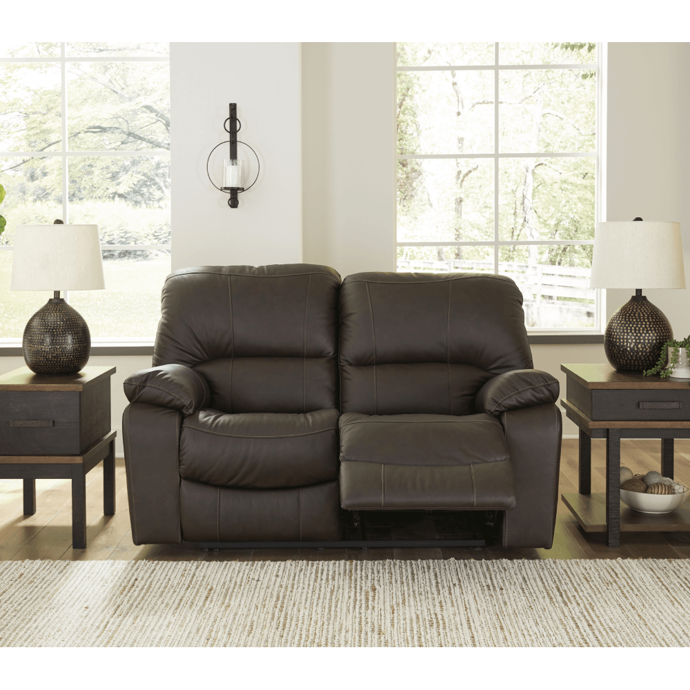 Leesworth Power Leather Reclining Loveseat By Ashley